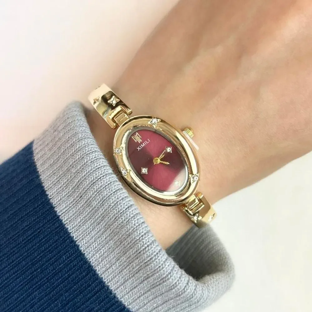 Vintage Inspired Luxury Gold Tone Watch